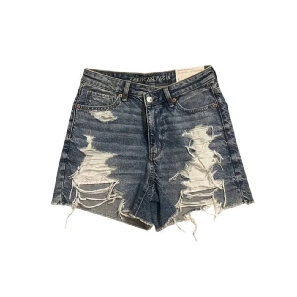 American Eagle Outfitters Highest Rise Baggy Short Comfort Stretch Waistband 8